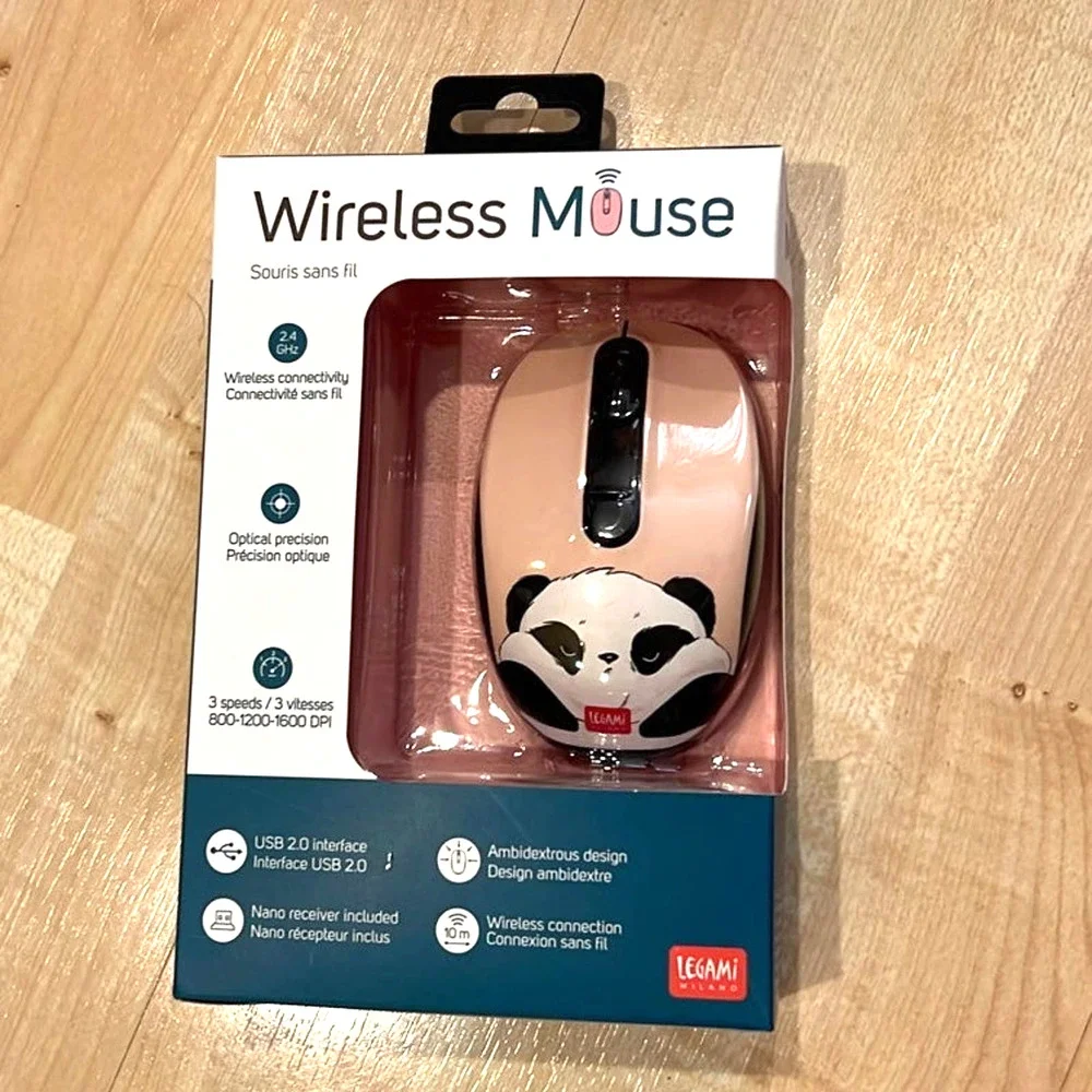 Panda mousepad and panda wireless usb mouse NEW